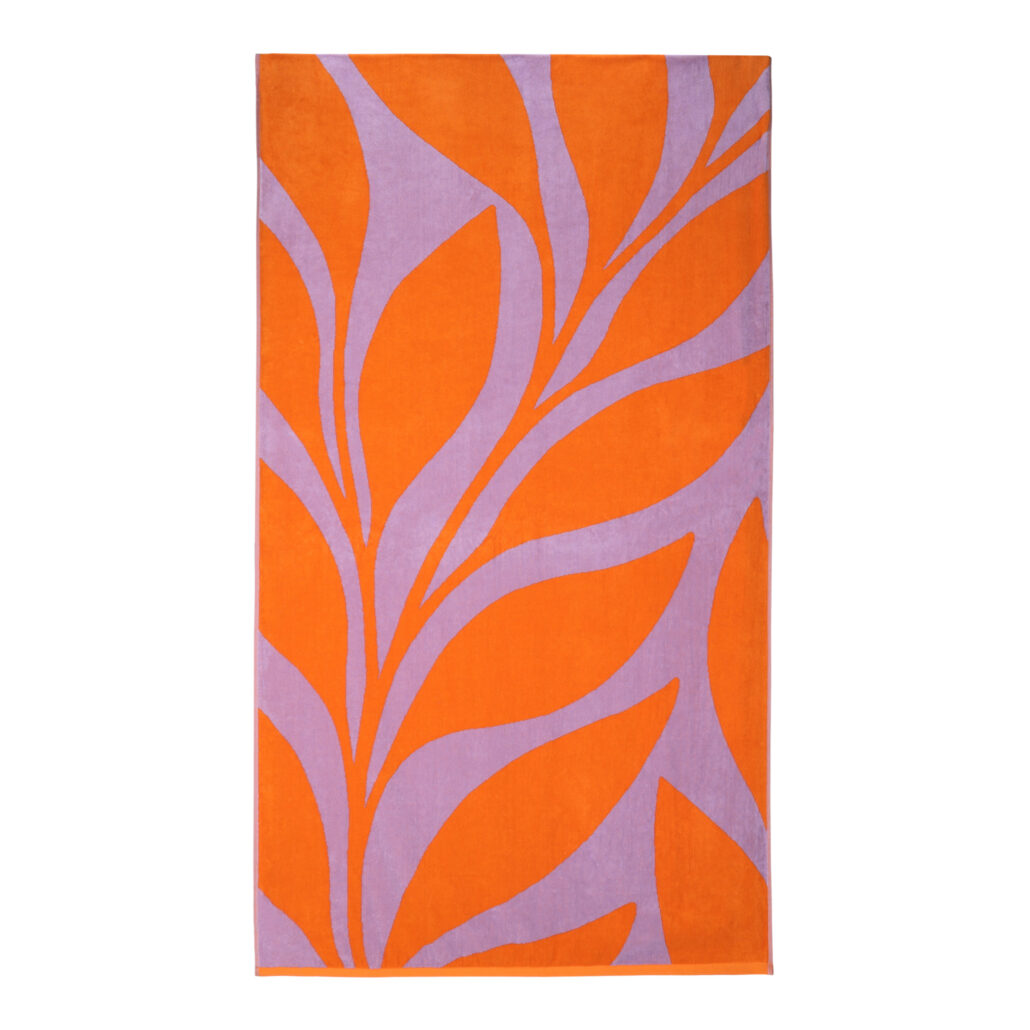 Vossen Strandtuch ocean leaf orange 100x180cm 4899 3 3000x3000 1