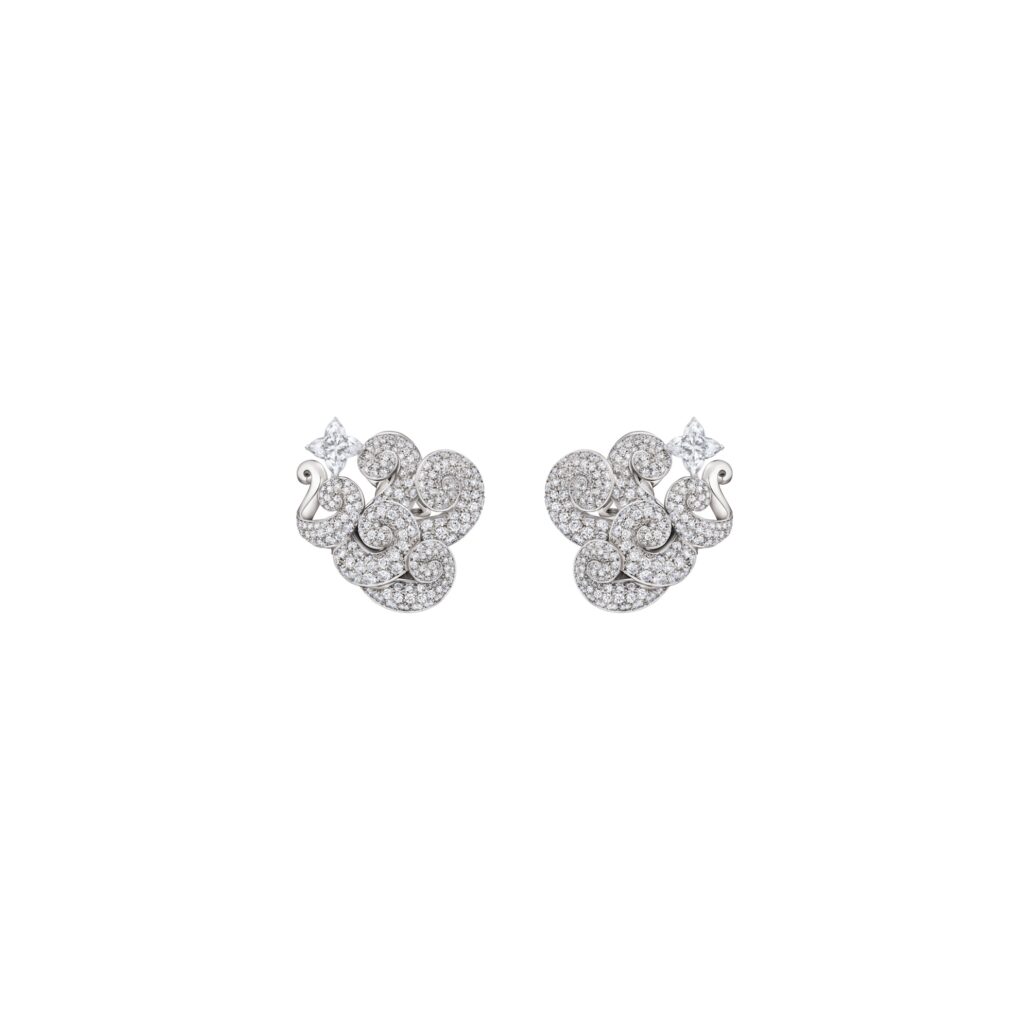 WHISPER EARRINGS. LOUIS VUITTON MYTHICA COLLECTION LOUIS VUITTON HIGH JEWELRY