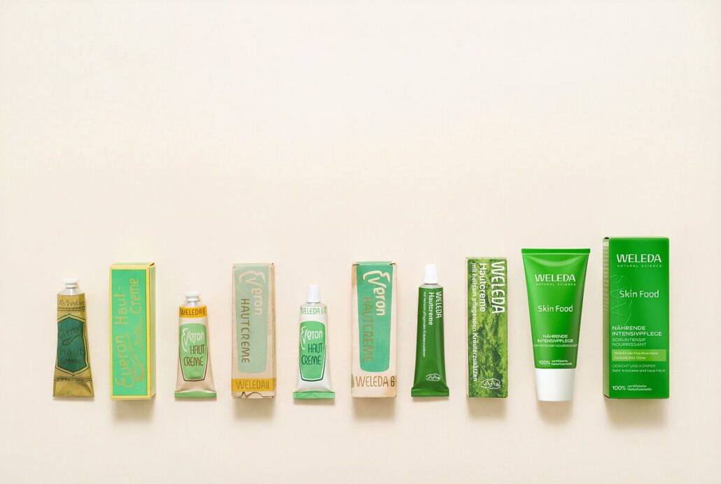 Weleda 100 Jahre Skin Food Packagings