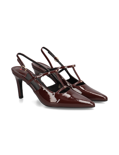1111407417 HUMANIC Lazzarini Lack Slingpumps in Bordeaux E 5995 1