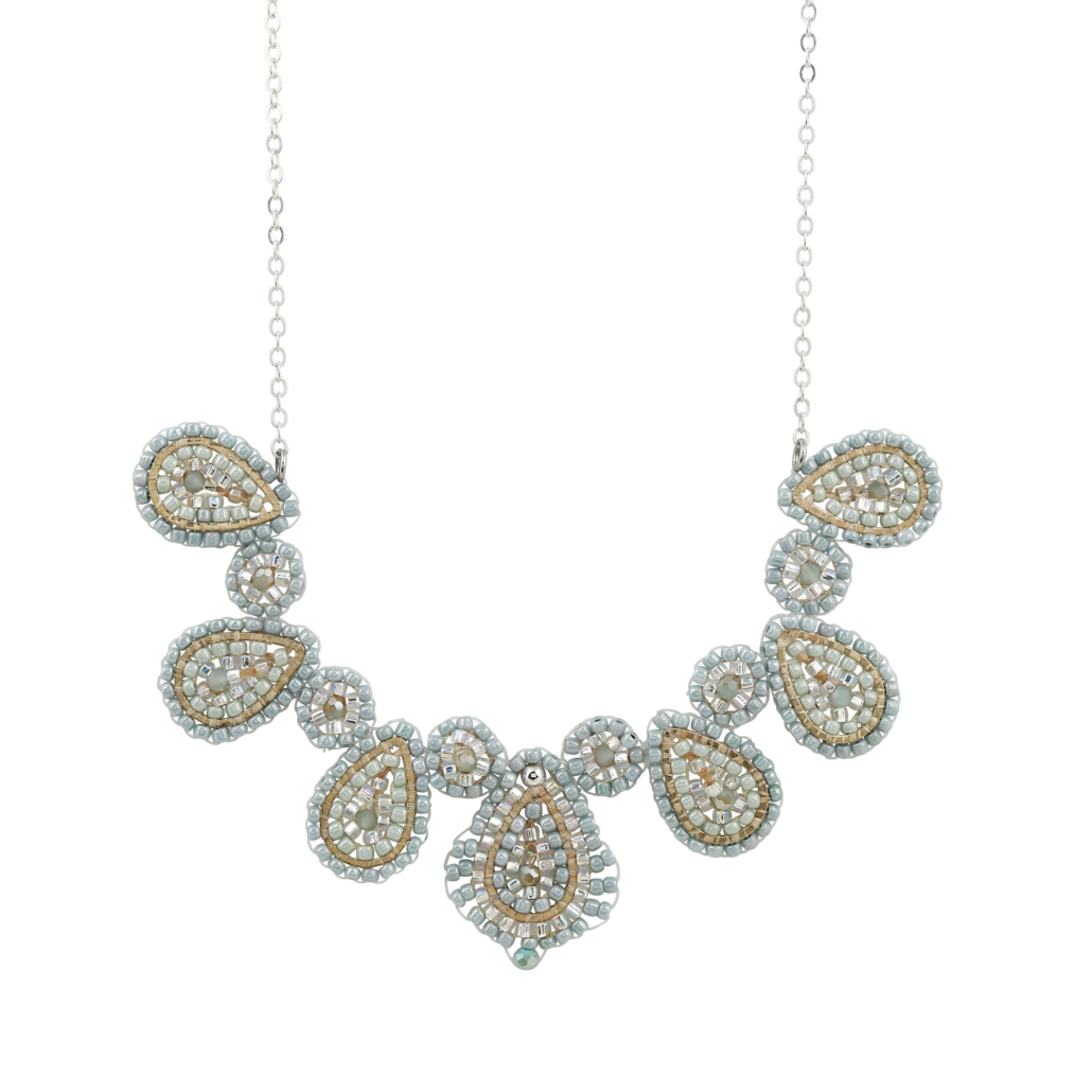 Cajoy BohoEmeraldKetteSalbei 10999 13121446