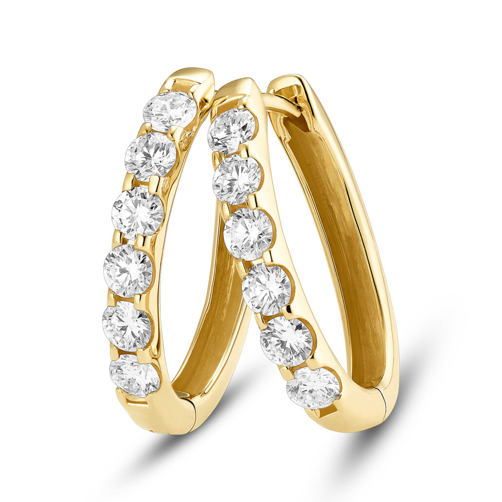 DJ Truelab Diamonds Klappcreolen ca 096ct 1199Eur p