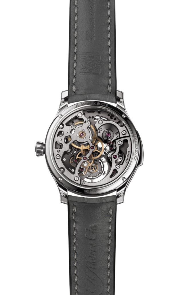 HMoser 1909 0501 Endeavour Minute Repeater Cylindrical Tourbillon Skeleton Cosmic Rain CB W