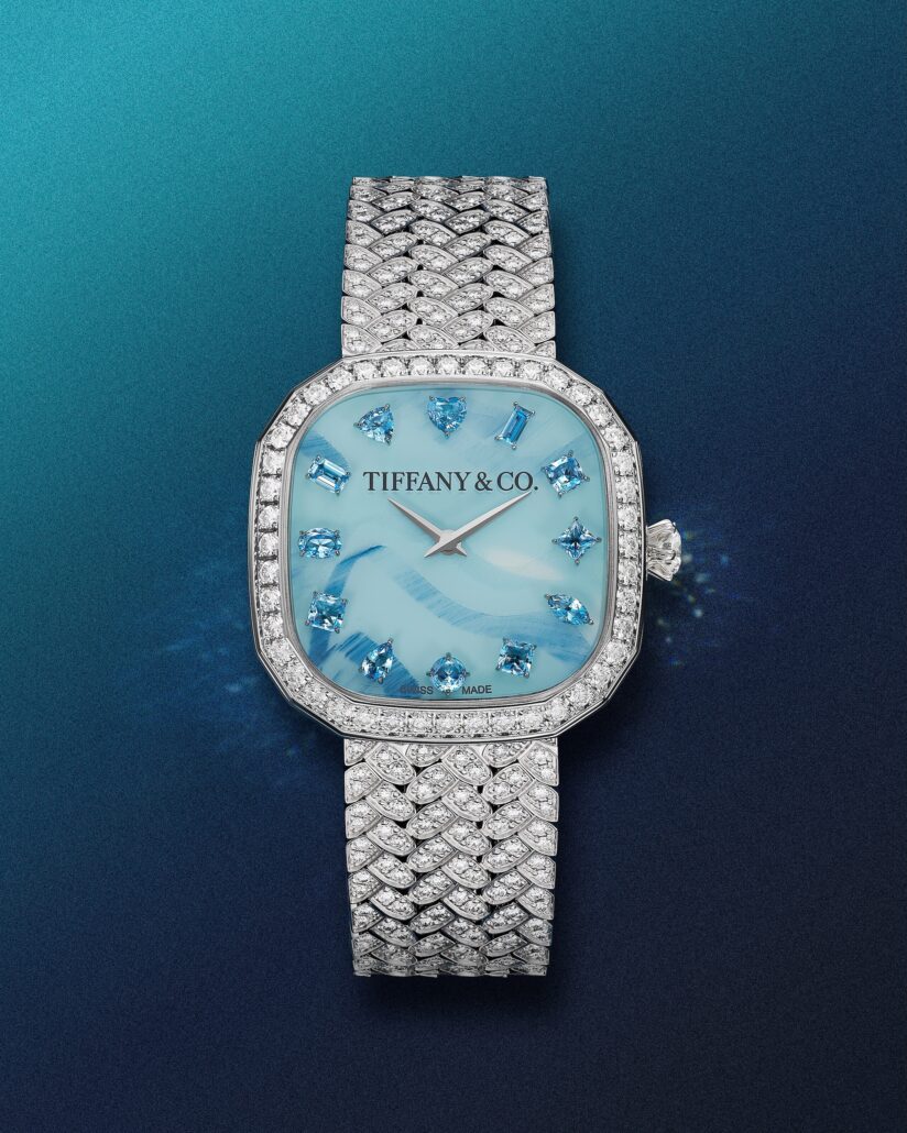 Eternity by Tiffany Murano Glass Dial Watch stylized @TiffanyCo