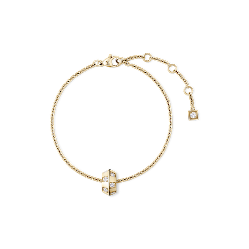LE DAMIER DE LOUIS VUITTON BRACELET IN YELLOW GOLD AND DIAMONDS. LOUIS VUITTON FINE JEWELRY