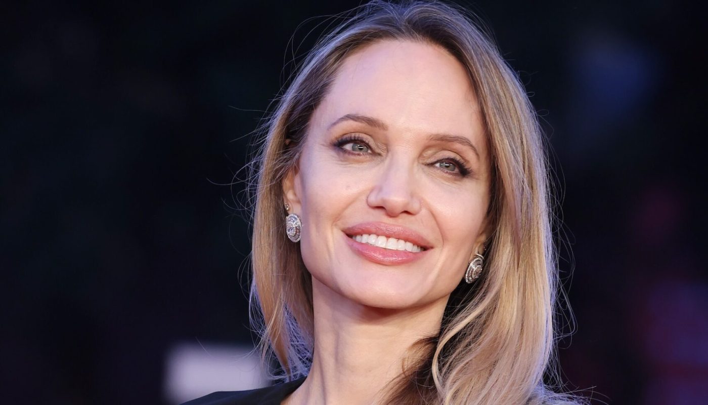 ROME, ITALY - OCTOBER 18:  Angelina Jolie attends the "Couture" red carpet during the 20th Rome Film Festival at Auditorium Parco Della Musica on October 18, 2025 in Rome, Italy. (Photo by Stefania D'Alessandro/Getty Images)